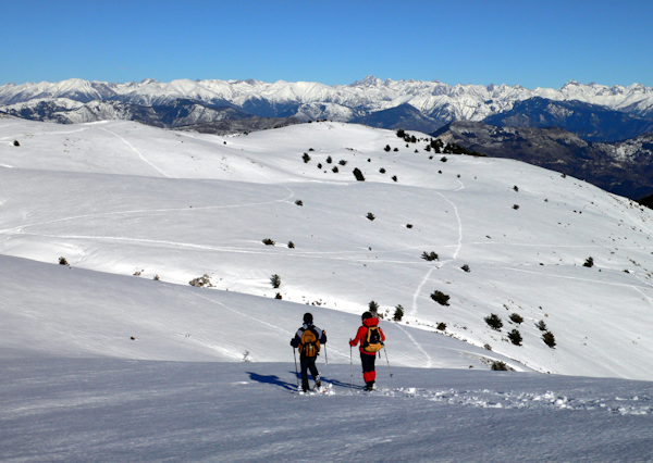 Randonnée en raquettes à Gréolières-les-Neiges